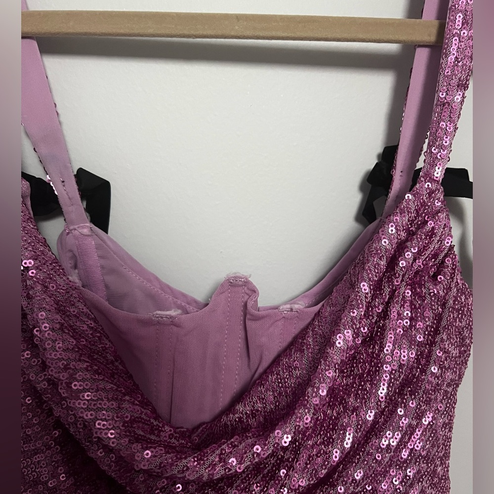 For Love And Lemons Pink Sequin Mini Dress - Picture 7 of 7